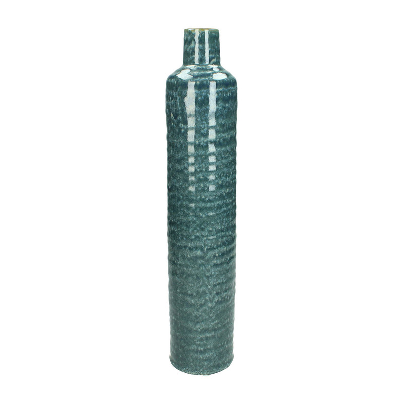 Vaas stoneware - blauw - 40 cm