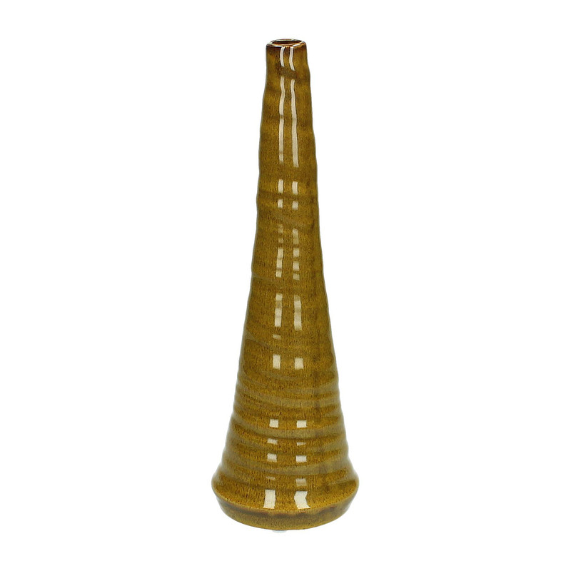 Vaas stoneware - bruin - 29,5 cm