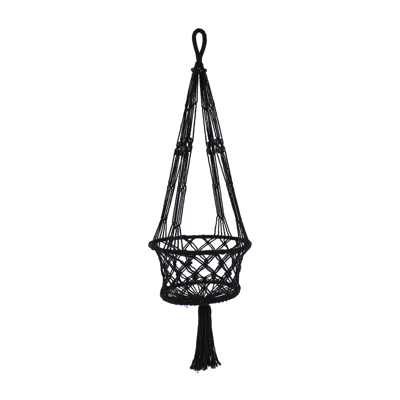Plantenhanger - zwart - 30x110 cm 
