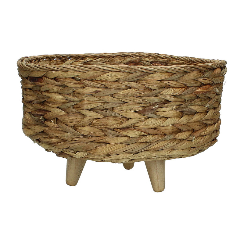 Rieten plantenbak - 27x16 cm 