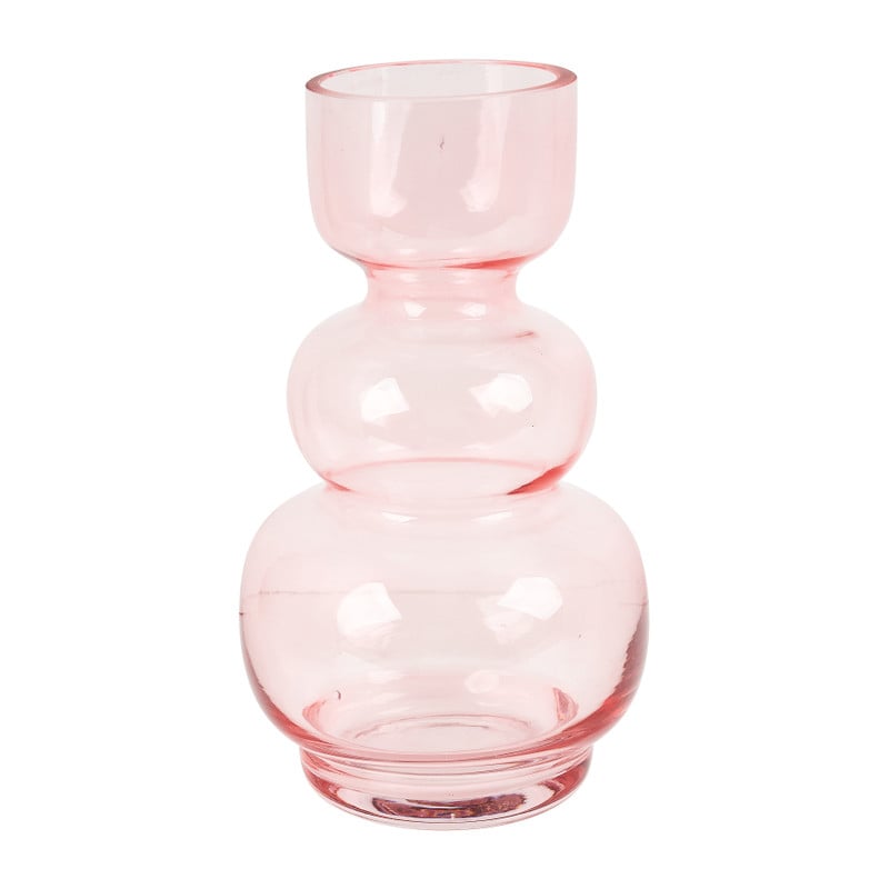 Vaas bollen - roze - ⌀14x25 cm
