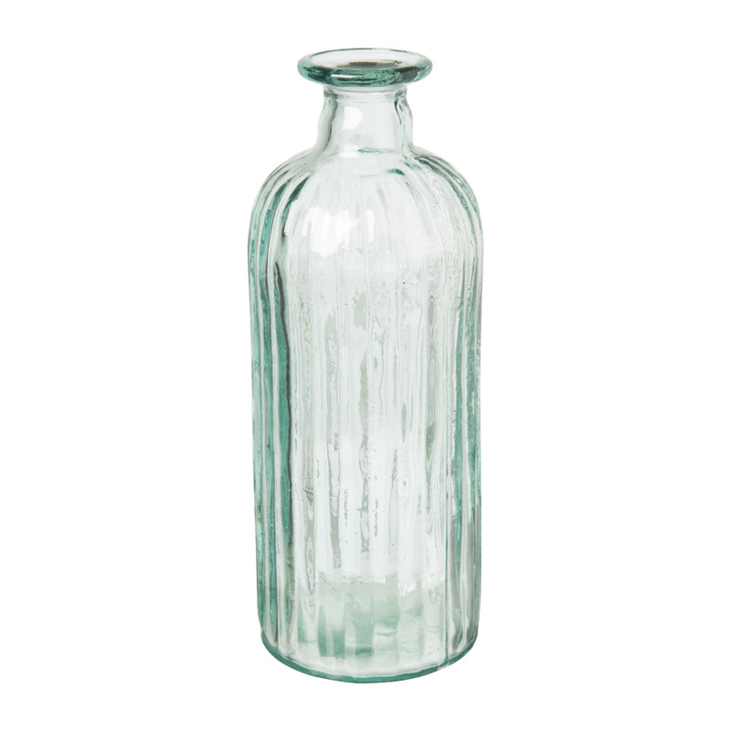 Flesvaas gerecycled glas - ø10x20 cm