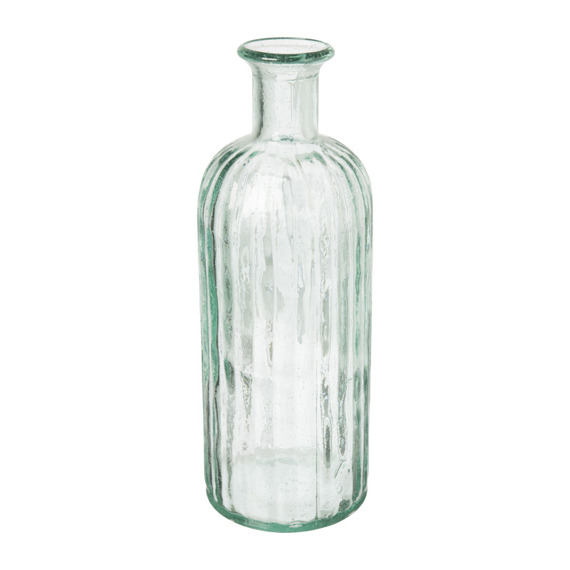 Flesvaas gerecycled glas - ø12x35 cm