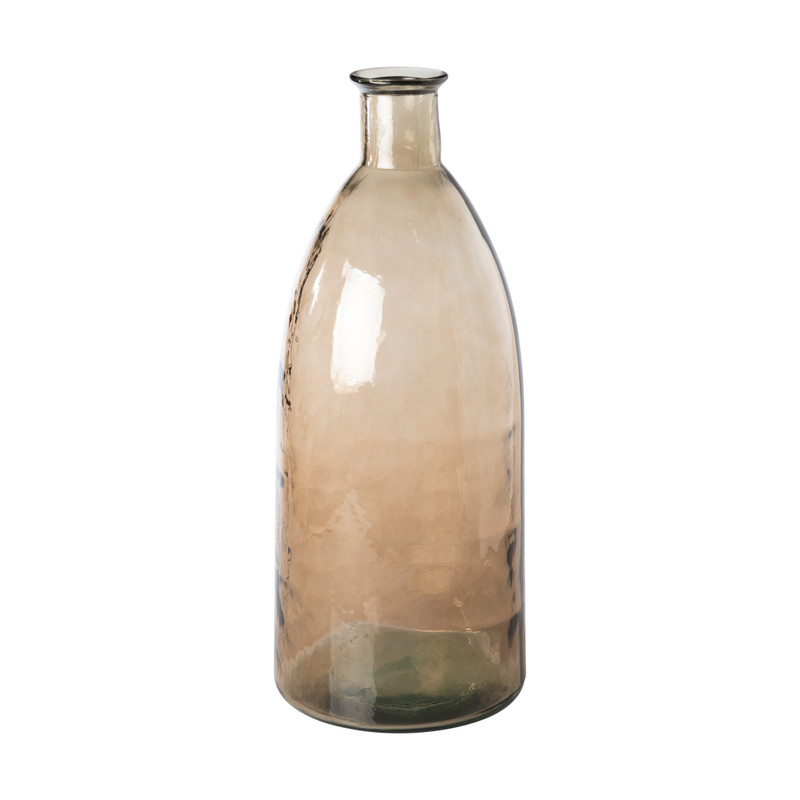 Vaas recycle - okergeel - ø25x61 cm