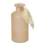 Vaas mat glas met tassel - diverse kleuren - ø7x15 cm