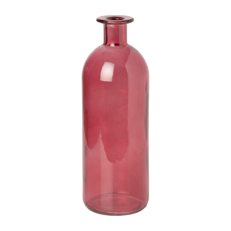 Flesvaas - roze - ø7x20 cm