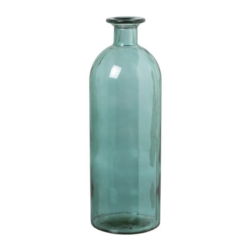 Flesvaas - blauw - ø9x26 cm