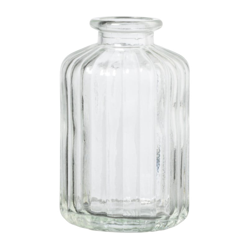 Vaasje mini - transparant - ø6.5x10 cm - diverse varianten