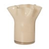 Vaas golf - beige - 22.5x20x19 cm