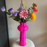 Vaas bolling - roze - ø16x34.5 cm