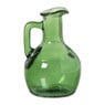 Vaasje fles - groen - ø7.5x11 cm