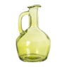 Vaasje fles hoog - groen - ø9.5x15 cm