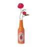 Vaas flesje dragonfruit - roze/oranje - ø6.5x24 cm