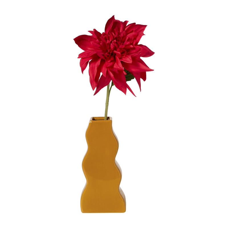 Vaas wave - geel - 17x8x5.5 cm