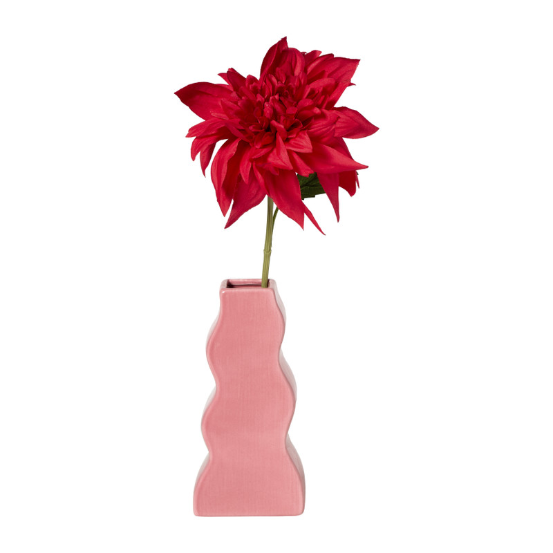Vaas wave - roze - 17x8x5.5 cm