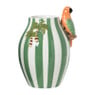 Vaas streep papegaai - groen - 15.3x13.8x21.5 cm