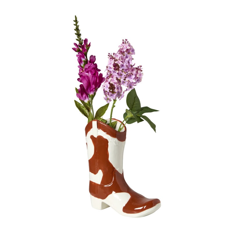 Vaas cowboy laars - bruin/wit - 22.8x20.2x8.7 cm
