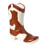 Vaas cowboy laars - bruin/wit - 22.8x20.2x8.7 cm