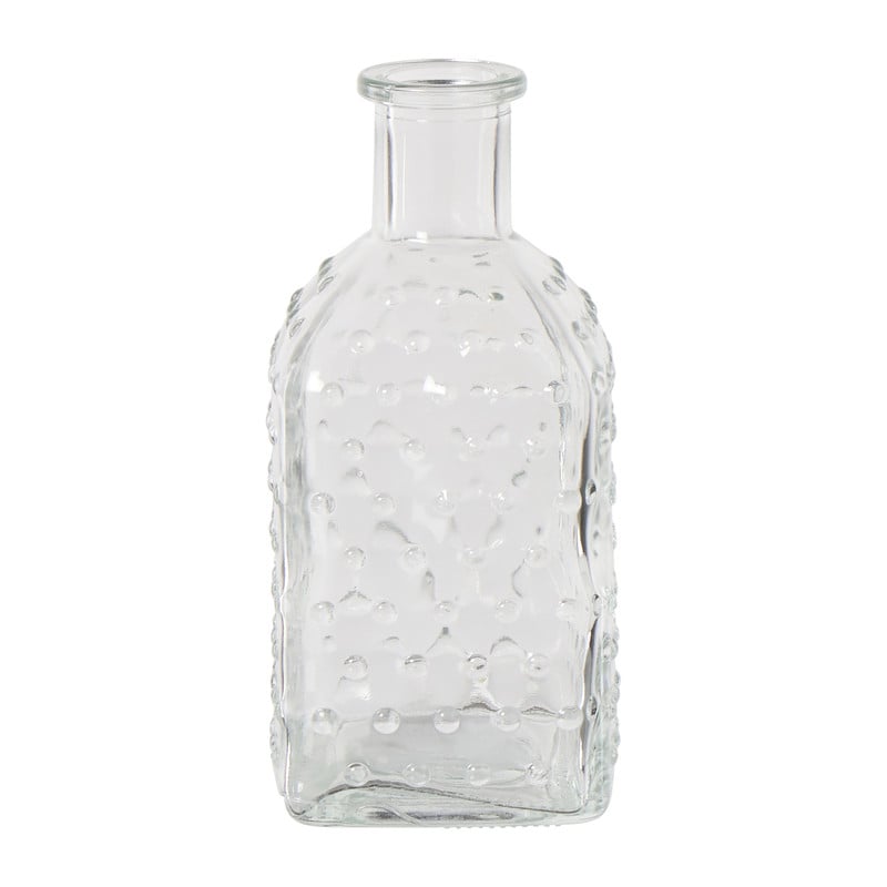 Vaasje mini - transparant - 6.5x6.5x13.5 cm - diverse varianten