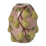 Vaas peren - roze - 22.5x23x26 cm
