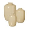 Vaas melkglas mega  - beige - ø22x32 cm 