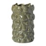 Vaas keramiek met vijgen - groen - ø16x25 cm