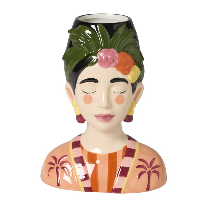 Vaas Frida groot - multikleur - 19.3x12.5x24.6 cm