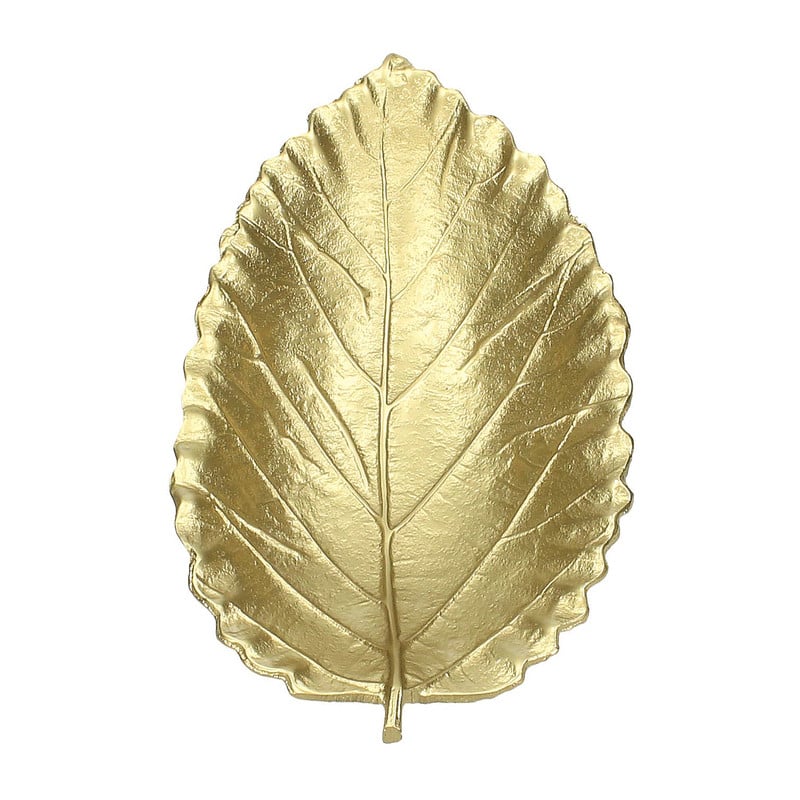 Schaal bladvorm - goud - 27x15 cm