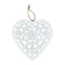 Hanger hart - wit - 24x24 cm 