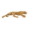 Luipaard beeldje - goud - 26x6.5x5.5 cm