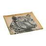 Presentatieschaaltje luipaard - diverse varianten - 11x11 cm