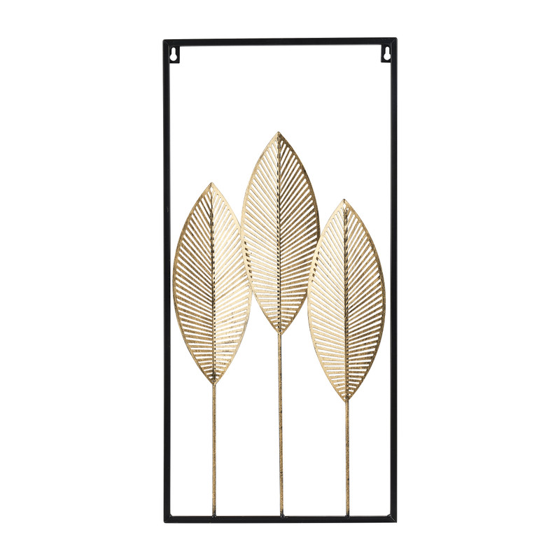 Wanddecoratie bladeren - 28x58 cm 