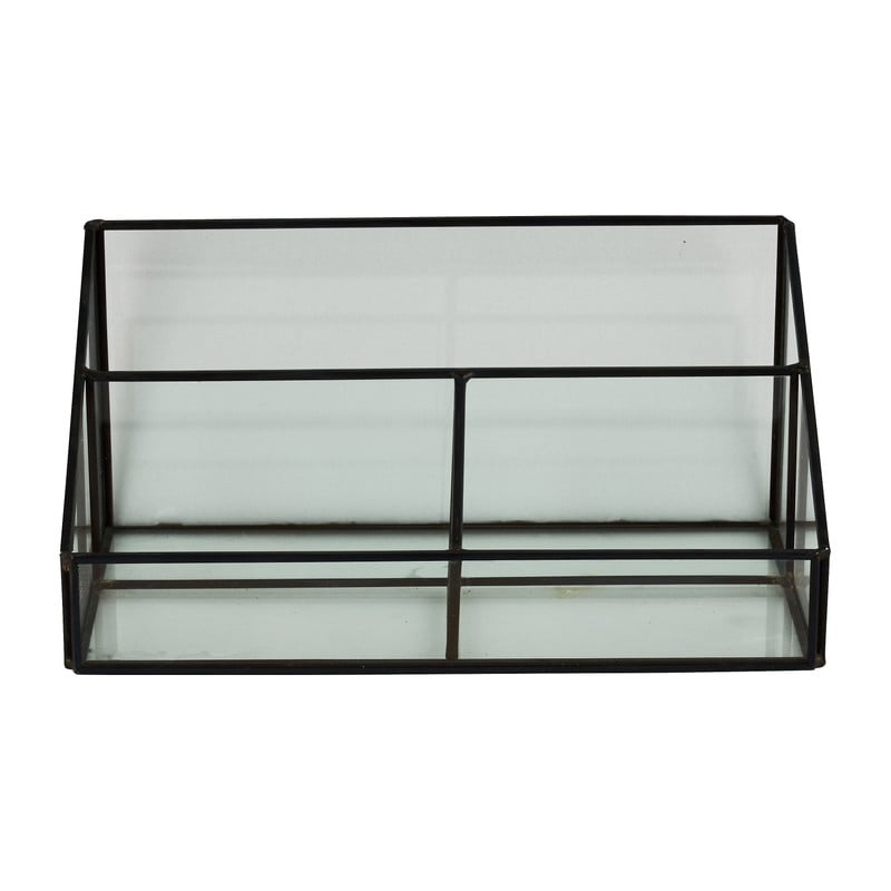 Opbergbakje glas - rechthoek - 21.5x10 cm 
