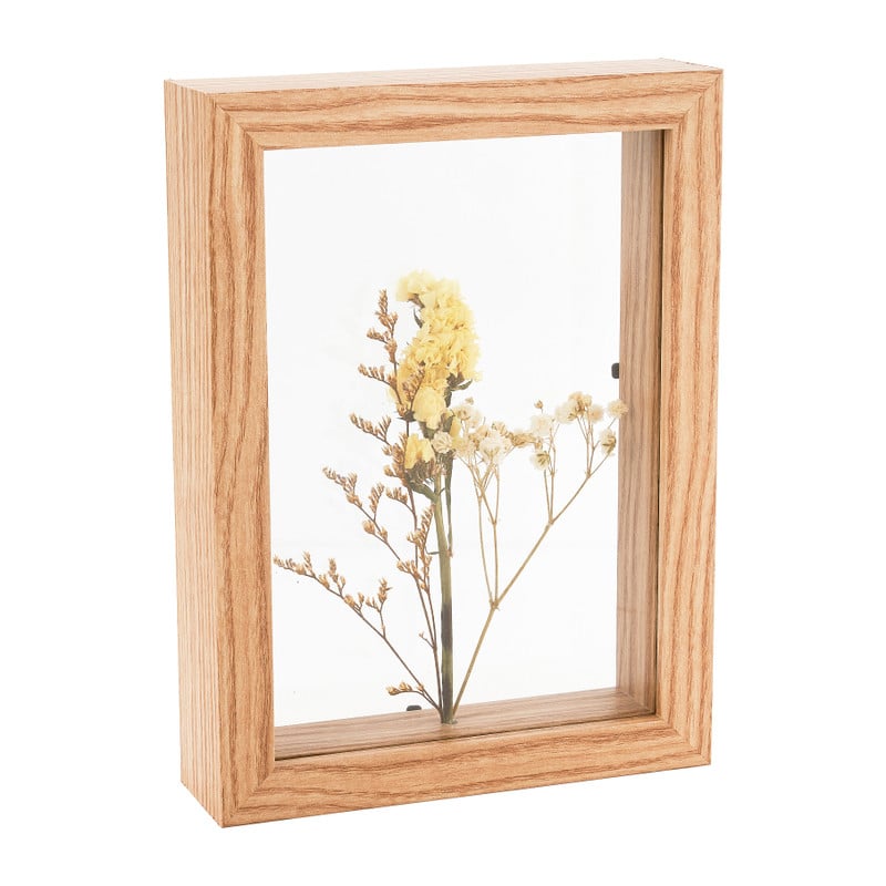 Wanddecoratie met bloemen - diverse varianten - 14,5x4x19,6 cm