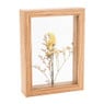Wanddecoratie met bloemen - diverse varianten - 14,5x4x19,6 cm