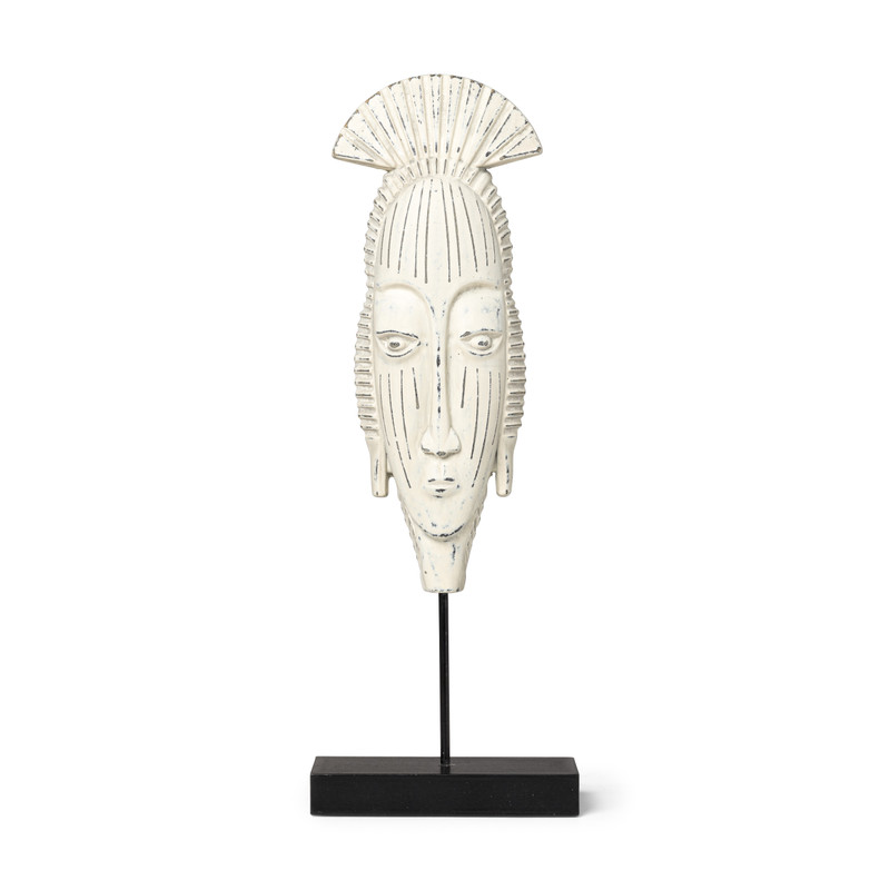Staande deco nomad - wit - 10,3x4x39,8 cm