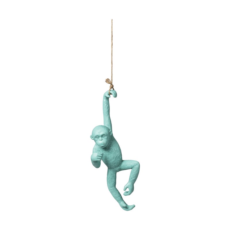 Hangende aap - blauw - 38x15.5x8 cm