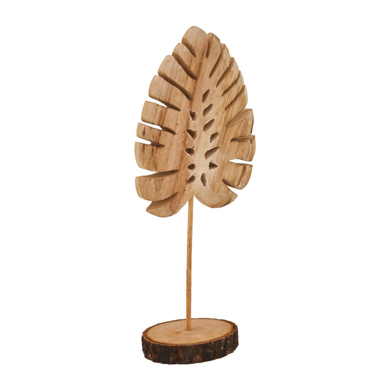 Staande decoratie blad - diverse varianten - 14x8x31 cm