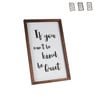 Bord met tekst hout - diverse varianten - 20x32 cm