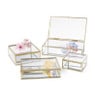 Gouden box klein - vierkant - 10x10x5 cm