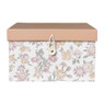 Decobox met print groot - roze - 20x20x12 cm