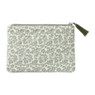 Bloemen tasje middel - groen - 23x16 cm