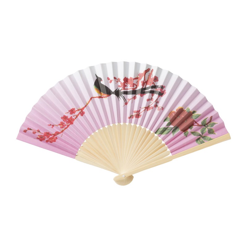 Handwaaier - roze - 37x21 cm