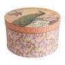 Cadeaudoos rond - pauw - set van 3