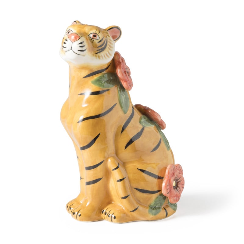 Decoratie beeld tijger - 18 cm