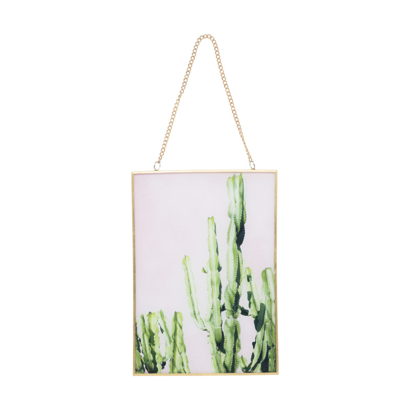 Schilderij cactus - 15x21 cm