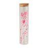 Droogbloem in glas - 19x4.5x4.5 cm - diverse varianten