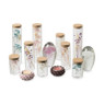 Droogbloem in glas - 19x4.5x4.5 cm - diverse varianten