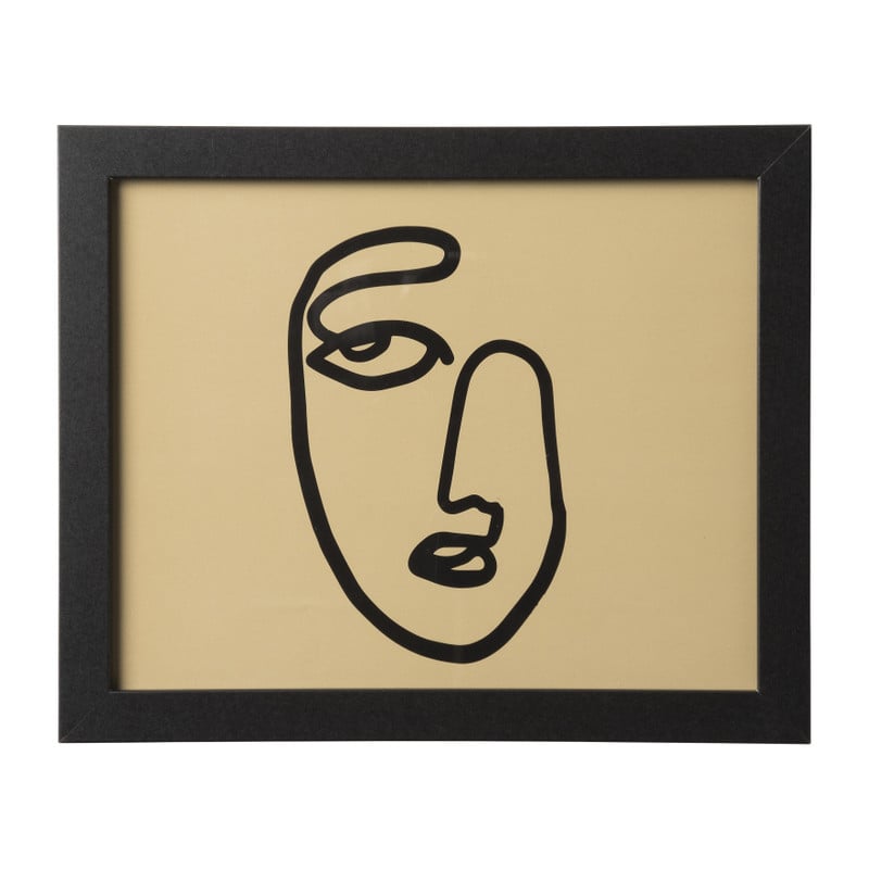 Schilderij gezicht - 28,4x1,2x23,3 cm - diverse varianten