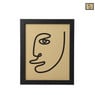 Schilderij gezicht - 28,4x1,2x23,3 cm - diverse varianten